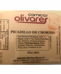 Alternative view of Picadillo de Chorizo tarrina 500 grs.