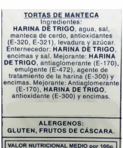 Alternative view of Bolsa de Tortas de Manteca