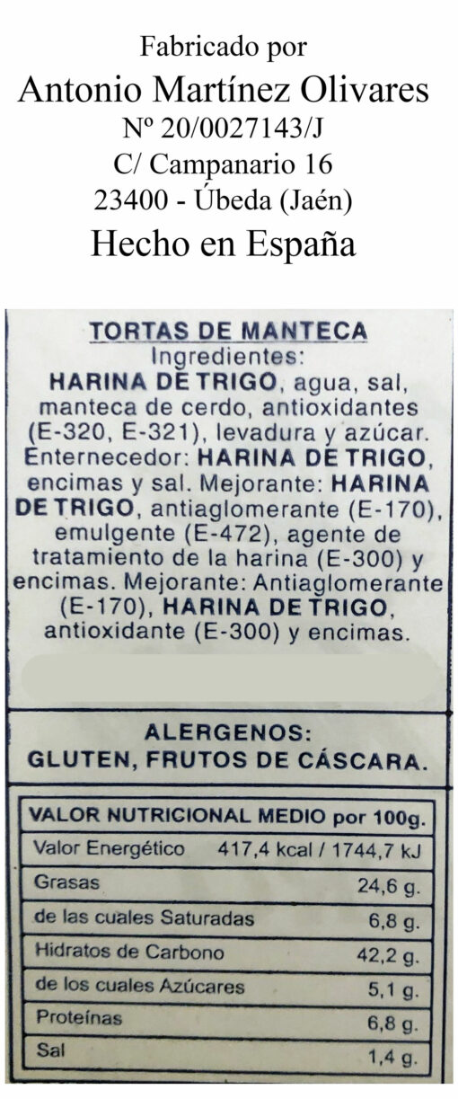 Bolsa de Tortas de Manteca - Imagen 2